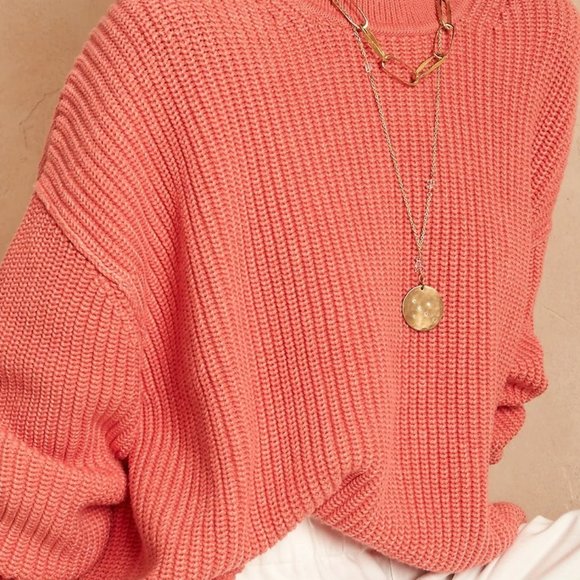 Banana Republic Oversized poll Organic Cotton Crew Neck Sweater - Picture 2 of 11